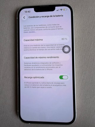iPhone 14 128GB Plata Batería 80%