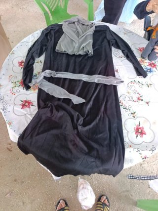 Disfraz Halloween Negro/Gris Talla Única