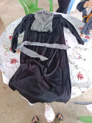 Disfraz Halloween Negro/Gris Talla Única