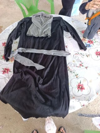 Disfraz Halloween Negro/Gris Talla Única