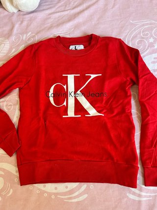 Sudadera Calvin Klein Jeans Roja