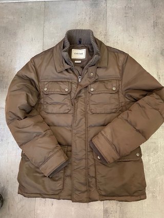 Chaqueta de plumas Geox marrón