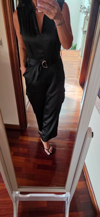 Mono Negro Satinado Zara