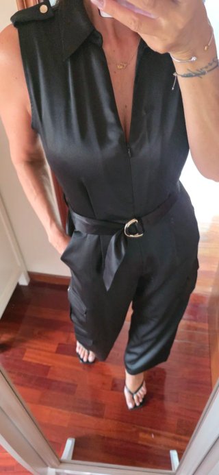 Mono Negro Satinado Zara