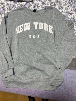 Sudadera Gris New York