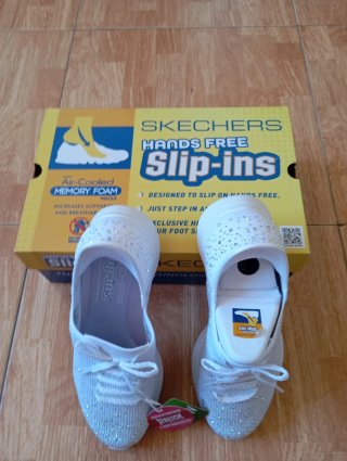 Zapatillas Skechers Slip-ins Mujer Blancas