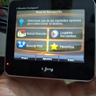 GPS i-Route Compact i-Joy con cable USB