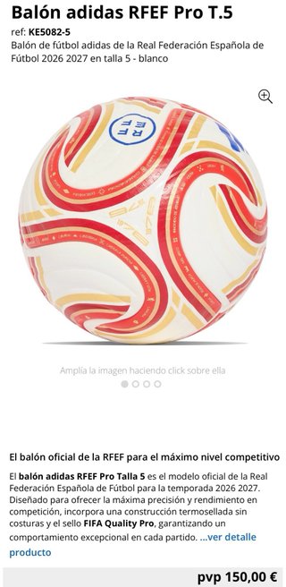 Balón Adidas Horizonte Oficial RFEF