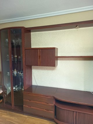 Mueble de salón de madera completo