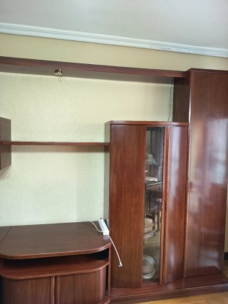 Mueble de salón de madera completo