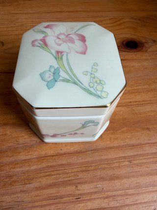 Joyero Porcelana Vintage Flores