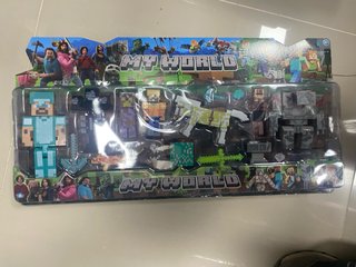 Kit Minecraft Figuras e Acessórios