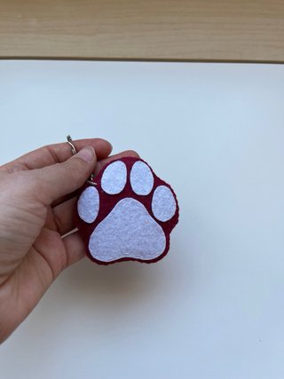 Llavero Artesanal Huella de Perro
