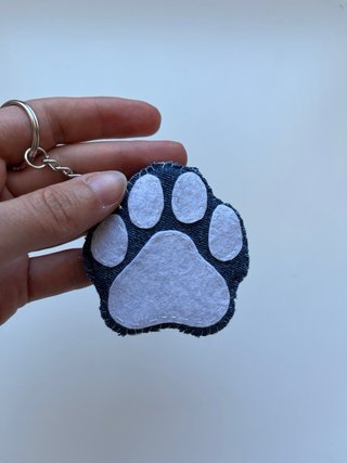 Llavero Artesanal Huella de Perro