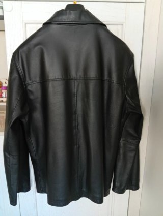 Giacca Uomo Vera Pelle Conbipel Nera Taglia 54 It