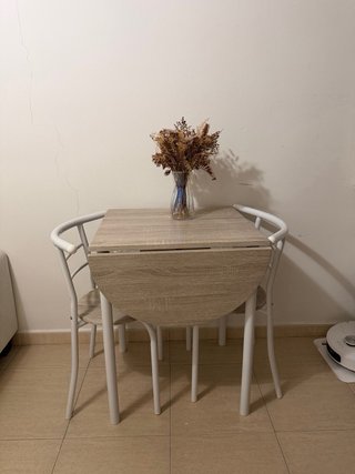 Sofá, mesa central y comedor