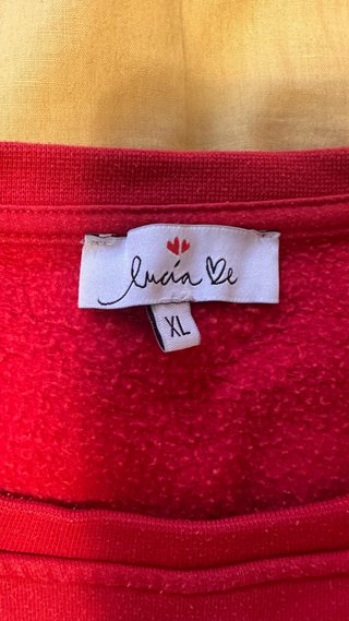 Sudadera Lucía B Roja La Vida Bonica