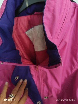 Giacca a vento vintage rosa e viola taglia XL