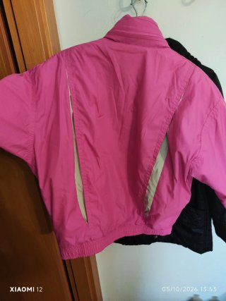 Giacca a vento vintage rosa e viola taglia XL