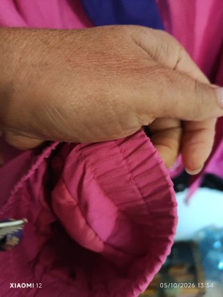 Giacca a vento vintage rosa e viola taglia XL