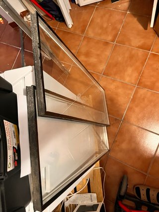 2 Cristales Gruesos para Ventana Sin uso