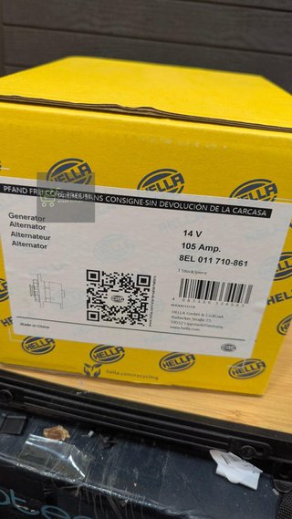 HELLA 8EL 011 710-861 Alternador