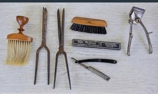 Lote Antiguo Barbería Peluquería Herramientas
