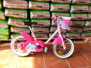Bicicleta de Niña 14 Pulgadas Rosa