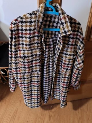 Sobrecamisa de cuadros mujer talla m