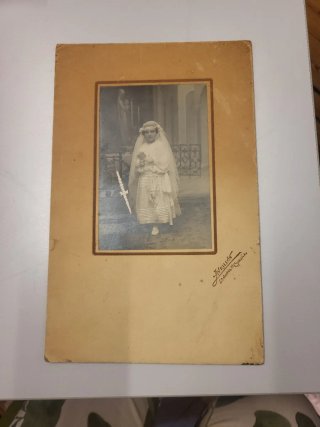 Fotografía antigua comunión principios 1900