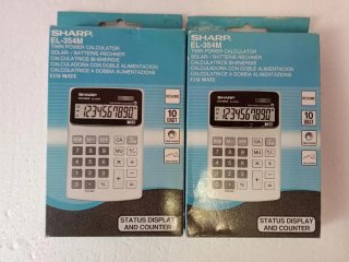 Lote de 11 Calculadoras Sharp,modelos varios.