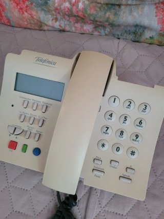 Teléfono fijo Domo Telefonica Beige