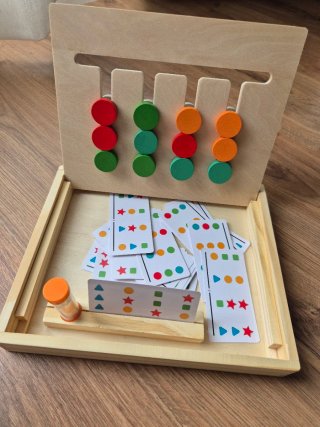 Juego Lógica Montessori Madera Figuras y Colores