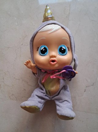 Muñeco Bebé Llorón Unicornio Dreamy