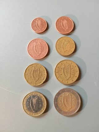 Pack 8 monedas Irlanda 2002