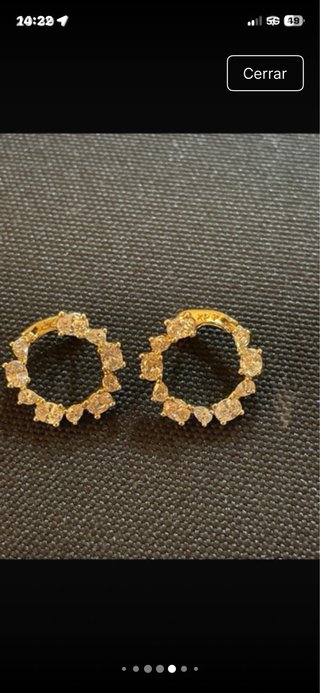 Pendientes de Oro Laminado 14k