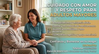 Cuidadora de personas mayores. Elda-petrer-sax-mon