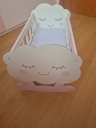 Cuna de juguete nube