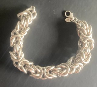 Pulsera Tous Plata 925 Estilo Bizantino 59g