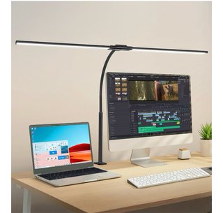 Lámpara Escritorio LED Negra Ajustable