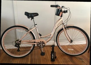 Bicicleta Rosa Estilo Crucero