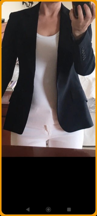 Americana Zara Negra Mujer
