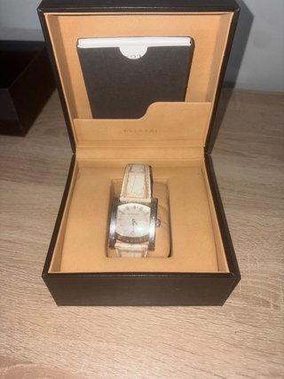 Reloj Bvlgari Plata y Blanco