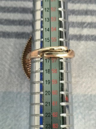 Anillo de plata rosa dorada