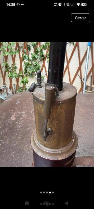 Máquina de Vapor de Juguete Antigua