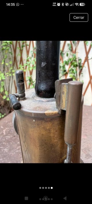 Máquina de Vapor de Juguete Antigua