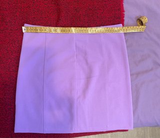 Falda elástica lila invierno Zara