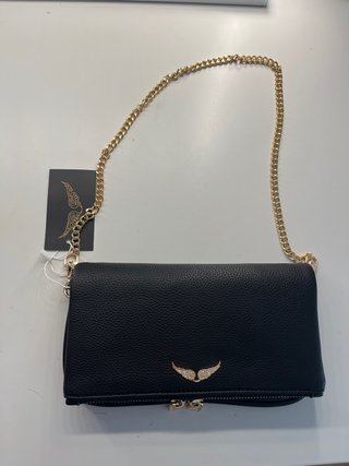 Bolso Zadig & Voltaire Negro Cadena Dorada