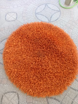 Alfombra Redonda Naranja