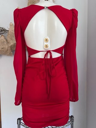 Vestido rojo elegante para eventos